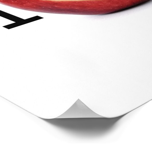 "I Heart Food Science"-Plakat Poster (Ecke)