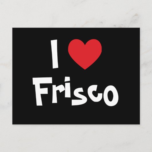 I Heart Frisco Postkarte (Vorderseite)