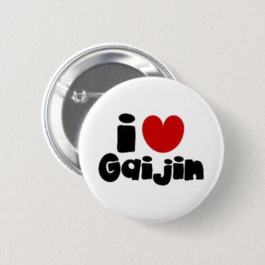 i heart Gaijin Button (Vorne & Hinten)