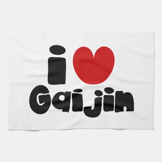 i heart Gaijin Geschirrtuch (Horizontal)