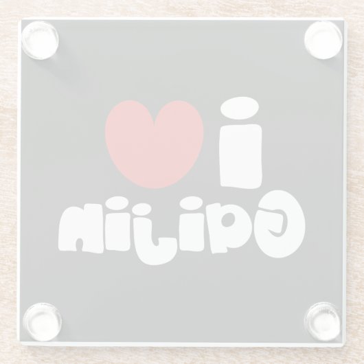 i heart Gaijin Glasuntersetzer (Rückseite)