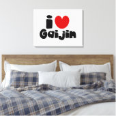 i heart Gaijin Leinwanddruck (Insitu (Schlafzimmer))