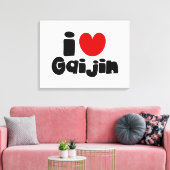 i heart Gaijin Leinwanddruck (Insitu (Wohnzimmer))