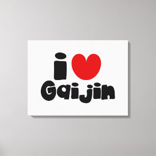 i heart Gaijin Leinwanddruck