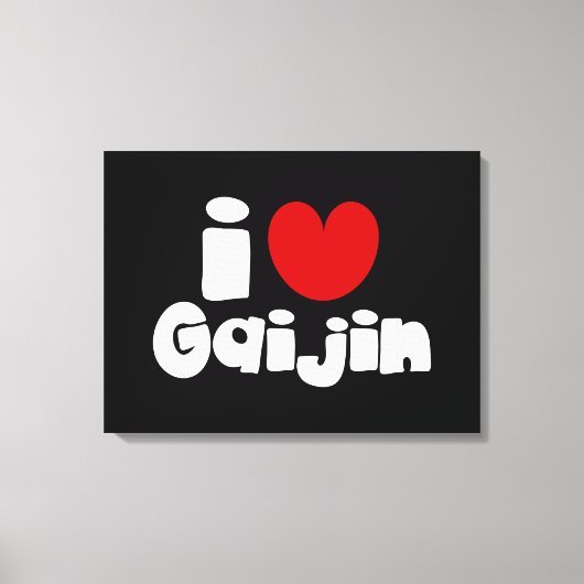i heart Gaijin Leinwanddruck (Vorderseite)