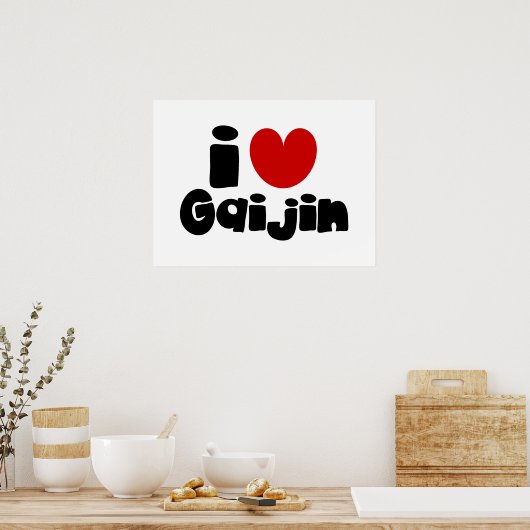 i heart Gaijin Poster (Küche)