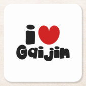 i heart Gaijin Rechteckiger Pappuntersetzer (Vorderseite)