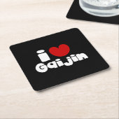 i heart Gaijin Rechteckiger Pappuntersetzer (angewinkelt)