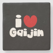 i heart Gaijin Steinuntersetzer (Vorderseite)