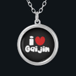 i heart Gaijin Versilberte Kette<br><div class="desc">i herz Gaijin Globe Trotters ist auf idiosynkratische Bilder aus der ganzen Welt spezialisiert. Hier finden Sie einzigartige Grußkarten,  Postkarten,  Poster,  Mousepads und mehr.</div>