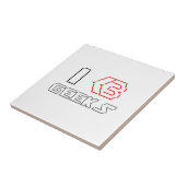 I Heart Geeks ASCII ART Fliese (Seite)