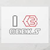 I Heart Geeks ASCII ART Flyer (Hinten)