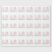 I Heart Geeks ASCII ART Geschenkpapier (Flach)