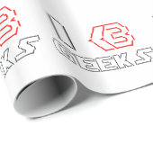 I Heart Geeks ASCII ART Geschenkpapier (Rolleneckpunkt)