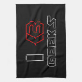 I Heart Geeks ASCII ART Küchentuch (Vertikal)