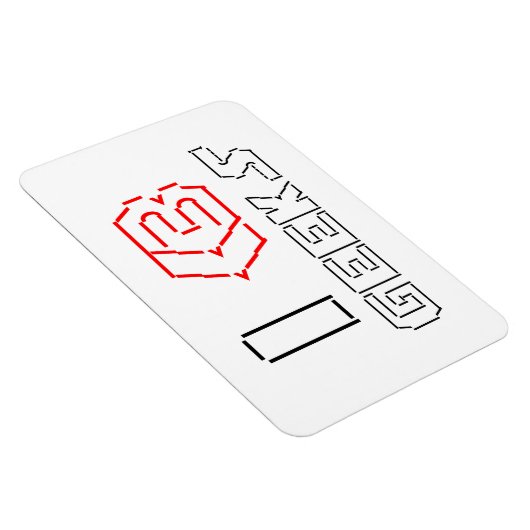 I Heart Geeks ASCII ART Magnet (Rechte Seite)