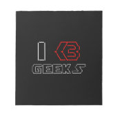 I Heart Geeks ASCII ART Notizblock (Vorderseite)