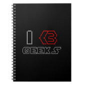I Heart Geeks ASCII ART Notizblock (Vorderseite)