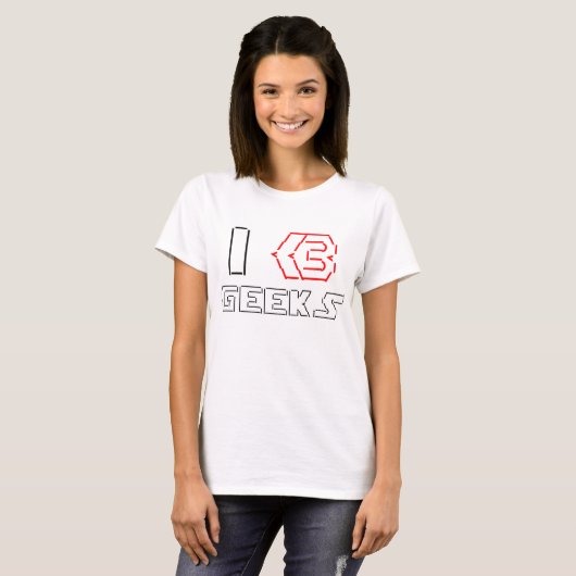 I Heart Geeks ASCII ART T-Shirt (Vorne ganz)