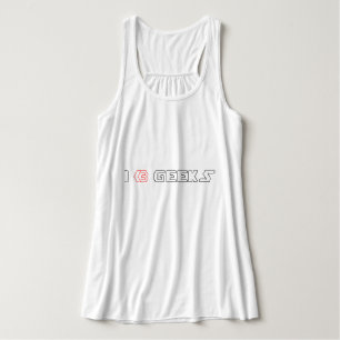 I Heart Geeks ASCII ART Tank Top
