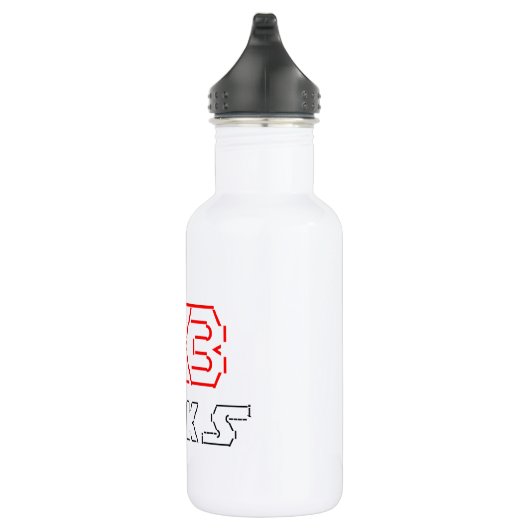 I Heart Geeks ASCII ART Trinkflasche (Rechts)