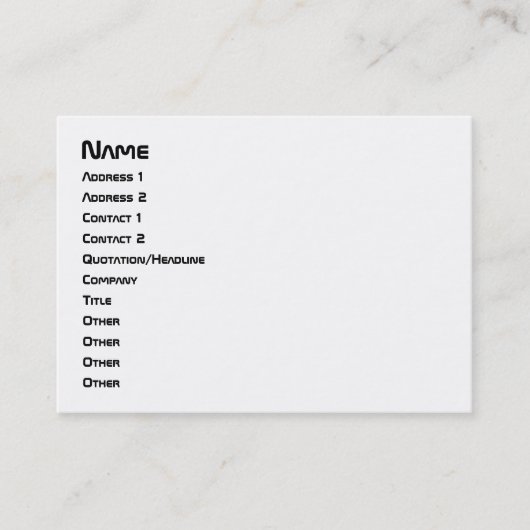 I Heart Geeks ASCII ART Visitenkarte (Vorderseite)