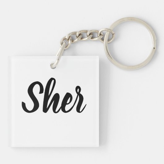 I Heart Gerbils Schlüsselanhänger (Rückseite)