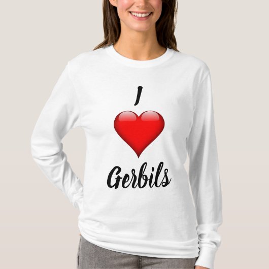 I Heart Gerbils Shirt (Vorderseite)