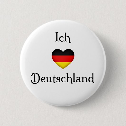 "I Heart Germany" Deutscher Prix World Traveller Button (Vorderseite)