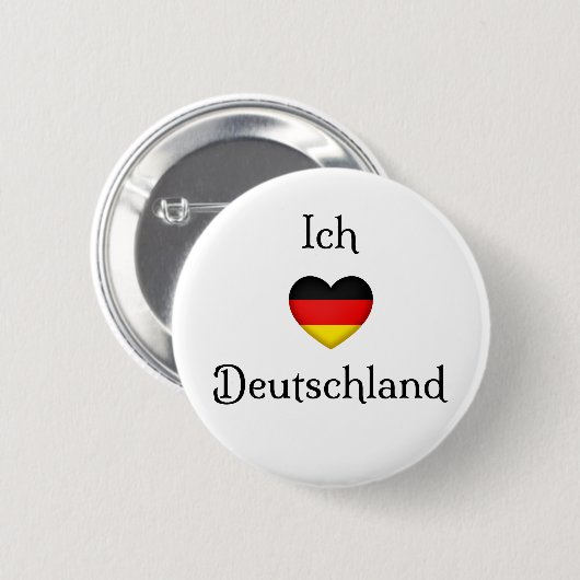 "I Heart Germany" Deutscher Prix World Traveller Button (Vorne & Hinten)