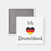 "I Heart Germany" Deutscher Prix World Traveller Magnet (Vorderseite/Rückseite)