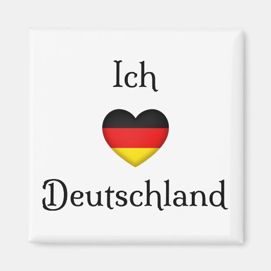 "I Heart Germany" Deutscher Prix World Traveller Magnet (Vorne)