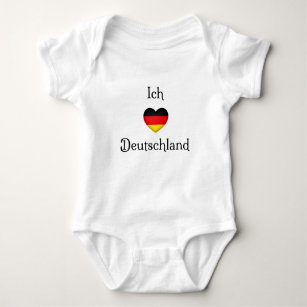 "I heart Germany" Deutscher Reisender Baby Strampler