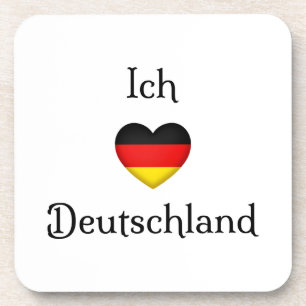 "I heart Germany" Deutscher Reisender Getränkeuntersetzer