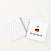 "I heart Germany" Deutscher Reisender Notizblock (Innenseite)