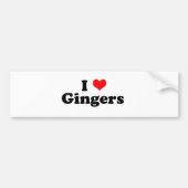I Heart Gingers Autoaufkleber (Vorne)
