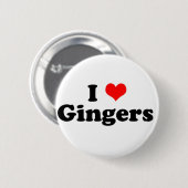 I Heart Gingers Button (Vorne & Hinten)
