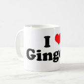 I Heart Gingers Kaffeetasse (Vorderseite Links)