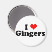 I Heart Gingers Magnet (Vorderseite/Rückseite)