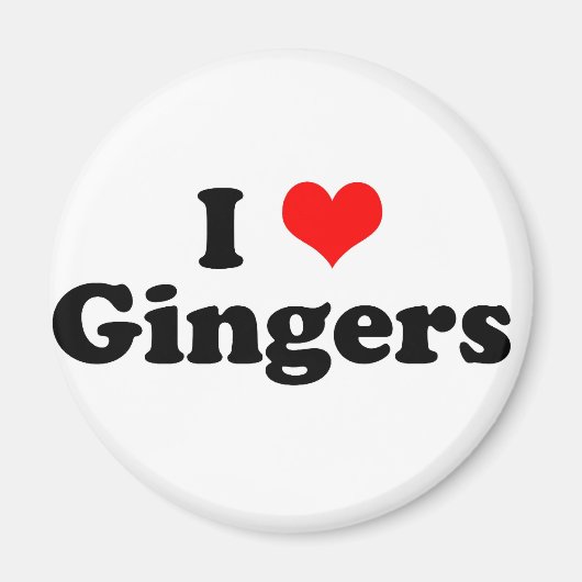 I Heart Gingers Magnet (Vorne)