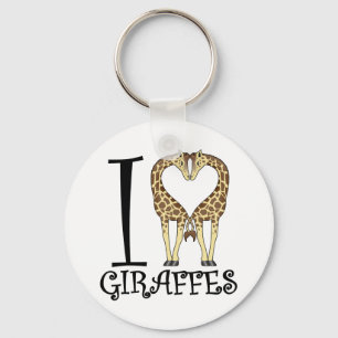I Heart Giraffes Schlüsselanhänger