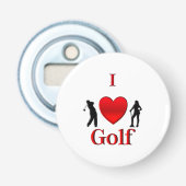 I Heart Golf Flaschenöffner (Vorderseite)
