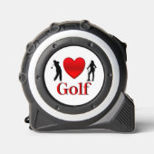 I Heart Golf Maßband (Vorderseite)