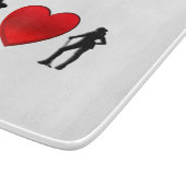 I Heart Golf Schneidebrett (Ecke)
