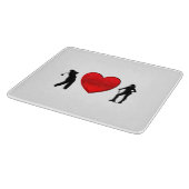 I Heart Golf Schneidebrett (Ecke)