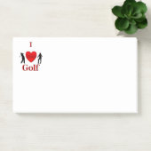 I Heart Golf Sport Post-it Klebezettel (Büro)