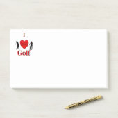 I Heart Golf Sport Post-it Klebezettel (Auf Schreibtisch)