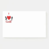 I Heart Golf Sport Post-it Klebezettel (Vorderseite)