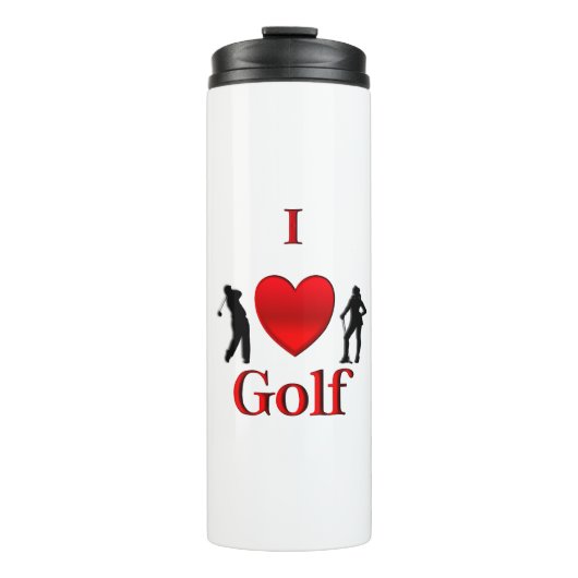 I Heart Golf Sport Thermosbecher (Vorderseite)