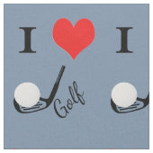 I heart golf - Text in verblasster Farbe Stoff (Nahaufnahme)